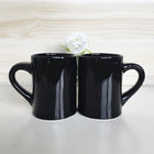 12 Oz Stoneware Mug Black Glazed  Coffee Custom Ceramic Mug
